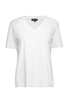 Slfstandards V-Neck Tee White Selected Femme