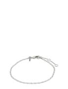 Parisa Flat Link Chain Bracelet Silver Pilgrim