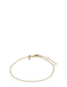 Parisa Recycled Flat Link Chain Bracelet Gold Pilgrim