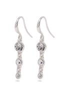 Lucia Recycled Crystal Earrings Silver Pilgrim