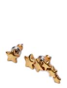 Ava Recycled Star Earrings Gold-Plated Gold Pilgrim