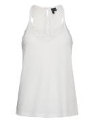 Vmana S/L Lace Top Ga Noos White Vero Moda