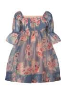 Organza Babydoll Dress Blue By Ti Mo