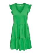 Onlmay Cap Sleev Fril Dress Jrs Noos Green ONLY