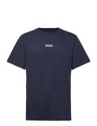 Cohen Brushed Tee Ss Blue Clean Cut Copenhagen