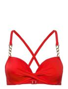 Light_Padded Filao Bikini_Top Red Dorina