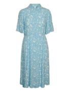 Yasstelli 2/4 Midi Shirt Dress S. Blue YAS