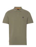 Millers River Pique Short Sleeve Polo Cassel Earth Khaki Timberland