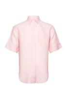 Rel Ss Linen Chambray Shirt Pink GANT