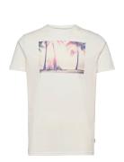 Clive Recycled Cotton Printed T-Shirt Cream Kronstadt