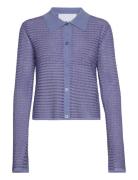 Metallic Knit Cardigan Blue REMAIN Birger Christensen