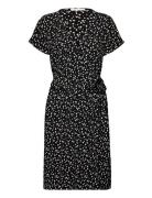 Arpajon Half Sleeve Wrap Dress Black Tamaris Apparel