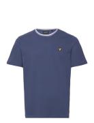 Dashed Tipped T-Shirt Blue Lyle & Scott