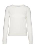 Viril O-Neck L/S Knit Top - Noos White Vila