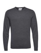 Superior Wool Crew Neck Sweater Grey Calvin Klein