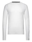 Jjpannel Knit Crew Neck Aw23 White Jack & J S