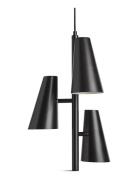 Cono Pendant W/ 3 Shades Black WOUD