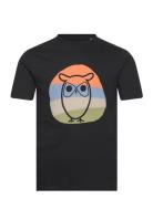 Alder Colored Owl Tee - Gots/Vegan Black Knowledge Cotton Apparel