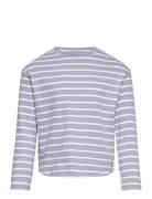 Striped Long Sleeves T-Shirt Purple Mango