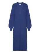 Objmalena L/S Knit Dress Noos Blue Object