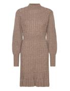 Vmvera Ls Short Knit Dress Vma Brown Vero Moda