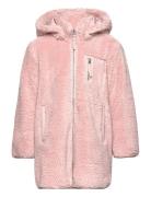 Kognewsascha Sherpa Hood Jacket Cp Otw Pink Kids Only