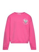 Sequin Artwork Sweatshirt Pink Tom Tailor