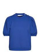Sweat Shirt With Pleats Blue Coster Copenhagen