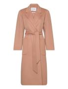 Belted Double Face Coat Pink IVY OAK