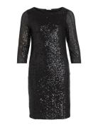 Visparkling 3/4 O-Neck Dress/Ka Black Vila