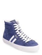 Court Vulc Mid Suede Sneaker Blue Polo Ralph Lauren