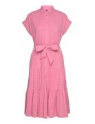 Gingham Cotton Dress Pink Lauren Ralph Lauren