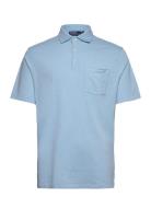 Classic Fit Cotton-Linen Polo Shirt Blue Polo Ralph Lauren