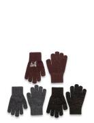 Magic Gloves 3 Pack W. Lurex Patterned Mikk-line