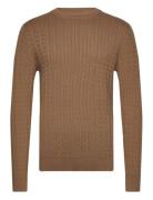 Jjcarlson Knit Crew Neck Brown Jack & J S