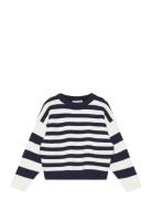 Nmfvelisa Ls Boxy Knit O Navy Name It