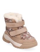 Millas Double Velcro Tex Print Pink Wheat