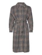 Srmya Wool Trenchcoat Grey Soft Rebels