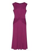 Twist-Front Jersey Dress Purple Lauren Ralph Lauren