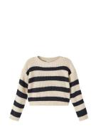 Nkfriony Ls Boxy Short Knit Pb Patterned Name It