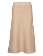Skirt Knitted A-Shaped Beige Tom Tailor
