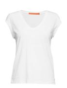 Cc Heart Basic V-Neck T-Shirt White Coster Copenhagen