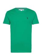 Uspa T-Shirt V-Neck Cem Men Green U.S. Polo Assn.