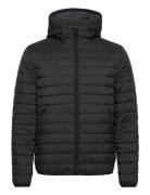 Quilted Crinkle Jacket Hood Black Calvin Klein