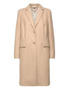 Classic Light Wool Blend Coat Beige Tommy Hilfiger