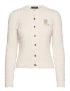 Cable-Knit Cotton Cardigan Cream Lauren Ralph Lauren