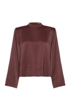 Shiny Long Sleeve Brown House Of Dagmar