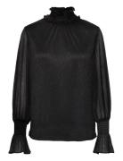 Mmximena Glam Blouse Black MOS MOSH