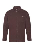 Regular Fit 26-Wales Corduroy Shir Burgundy Knowledge Cotton Apparel