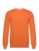 Cotton Pique C-Neck Orange GANT